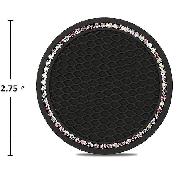 4-pakks Bling Bilcoaster - Diamant Biltilbehør