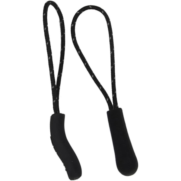 Dragkedjeetiketter Snören Dragkedjor 10-pack Dragkedjeförlängning Grier Reflex Svart