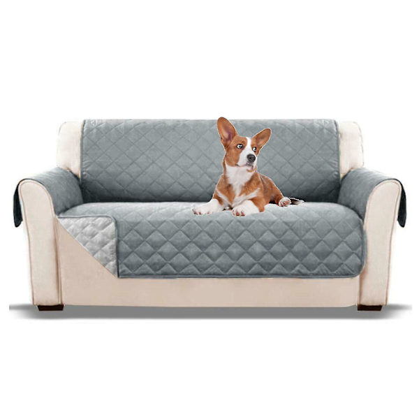 Soffaöverdrag för husdjur, quiltad, tvättbar, halkfri, soffskydd 2 Seater (130x196cm)