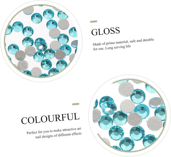Flatbunnet krystall diamant neglekunstdekor elegant neglekunstpynt for DIY-manikyr