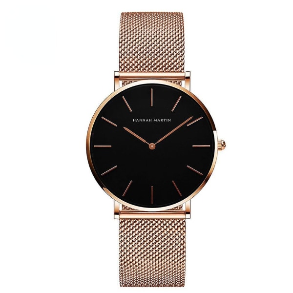 Mesh vedenpitävä watch Naisten kellot Valtuutettu yksinkertainen naisten watch Ch36-wff black rose gold necklace
