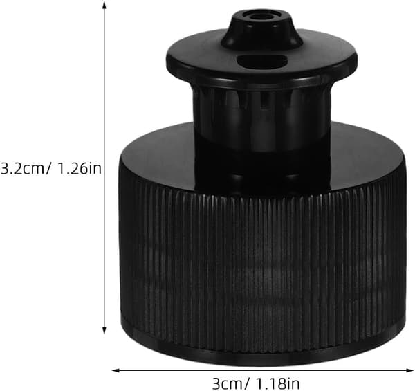20 st 28 mm Push Pull Flasklock Plast Dispenseringsflasklock Läckagesäkra Ersättningslock Lämpliga