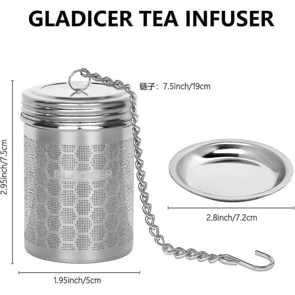 Teinfuser. Tesil med fint nät 304 rostfritt stål Honungskaka-yuhao