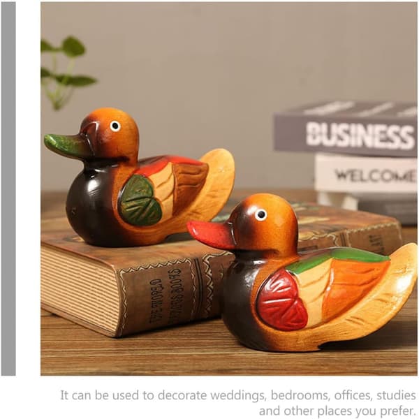 Mandarinender Bryllupsdekor Mandarinender Figur Tre Materiale Praktisk