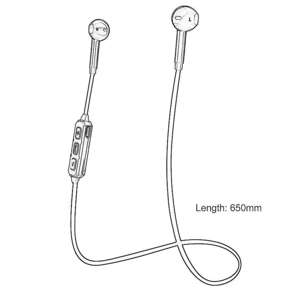 BT66 Bluetooth-kuulokkeet Urheilu Langattomat Stereo Kuulokkeet