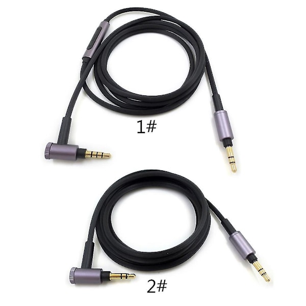 Huvudtelefonkabel med mikrofon för WH-1000XM2 XM3 XM4 WH-H900N 800 Without wire control