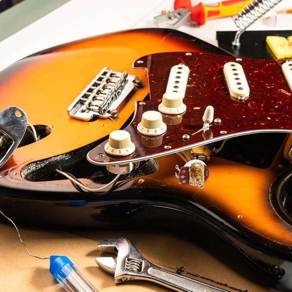 Kopparpotentiometer för exakt volym- och tonjustering för elgitarr och bas med delad axel