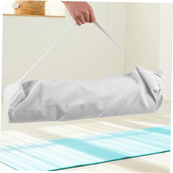 Yogamåtte opbevaringstaske foldbart design for nem brug lavet af lærredsmateriale