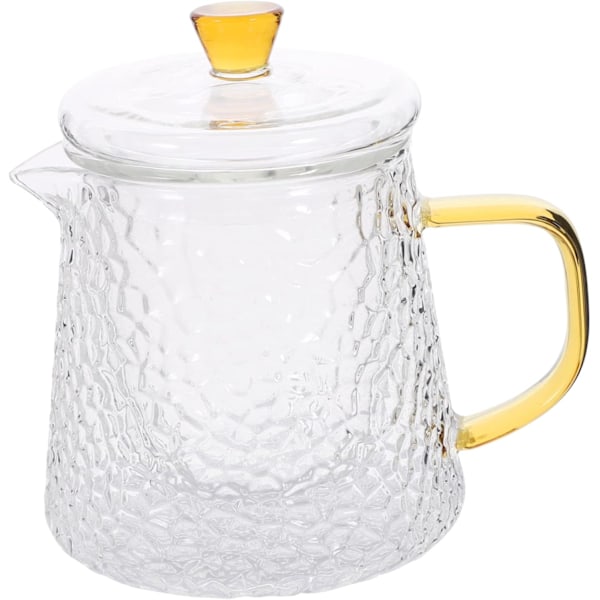 Høj Borosilikatglas Tekande 450ml Tekande med Hammeret Tekstur