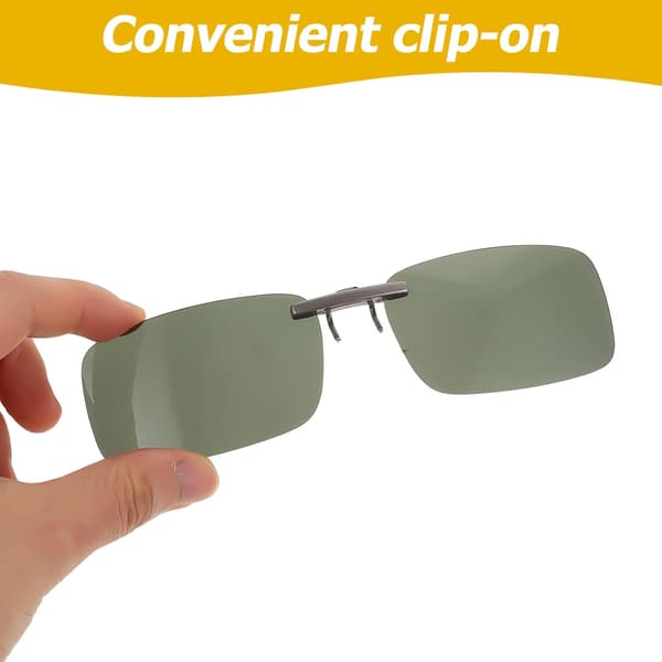 Clip-on polariserte solbriller for menn og kvinner med silikonramme