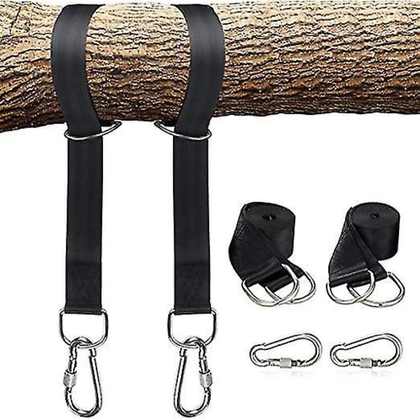 Swing Strap Ulkoilma Puun Ripustushihnojen Sarja Soljet Karabiinit