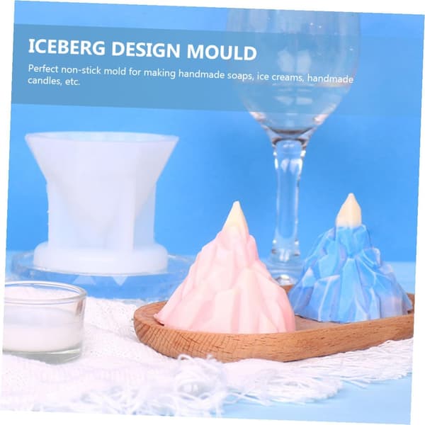 Silikon isfjellform DIY is og såpelaging form for håndverk baking