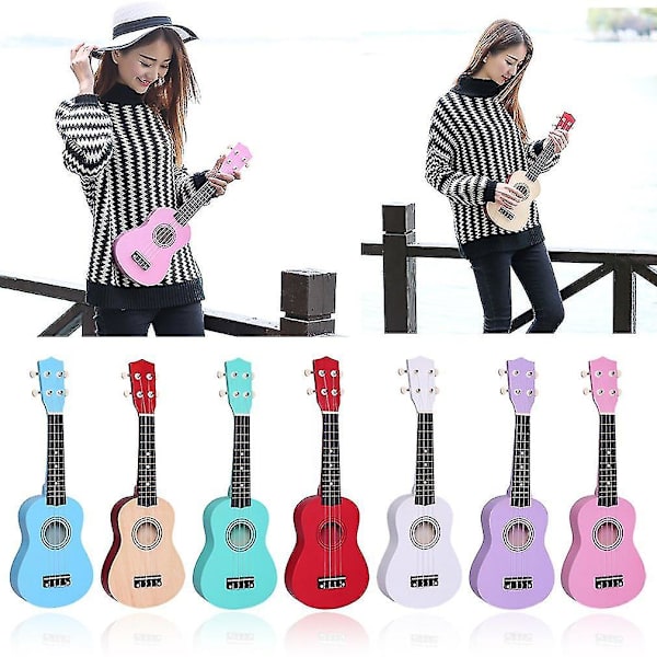 Bærbar Mini Størrelse Professionel Akustisk Ukulele Instrument