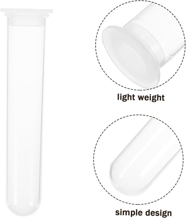 Plastik runde bund laboratoriecentrifugerør 20ml 100 stk