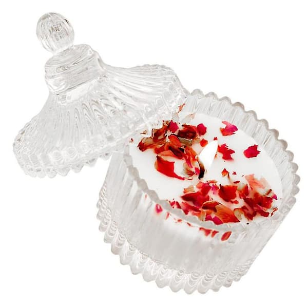 1 stk. Røgfri Sojavokslys til Bordbrug, Aromaterapi, Blomsterlys