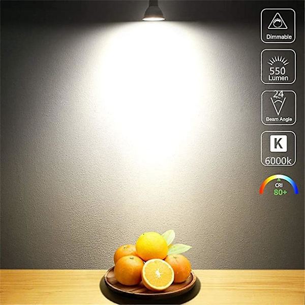 20 kpl 6W Spottivalo Raide LED-valo 600lm GU10 MR16 6 LED-helmeä