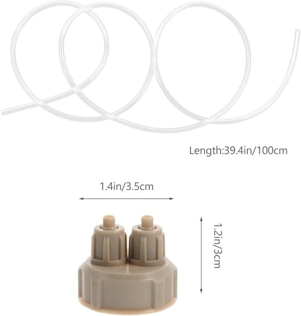 Co2 Generator Flasklock Akvarium Co2 Reaktor Beige Abs Material Lätt att montera Tätningsring ingår