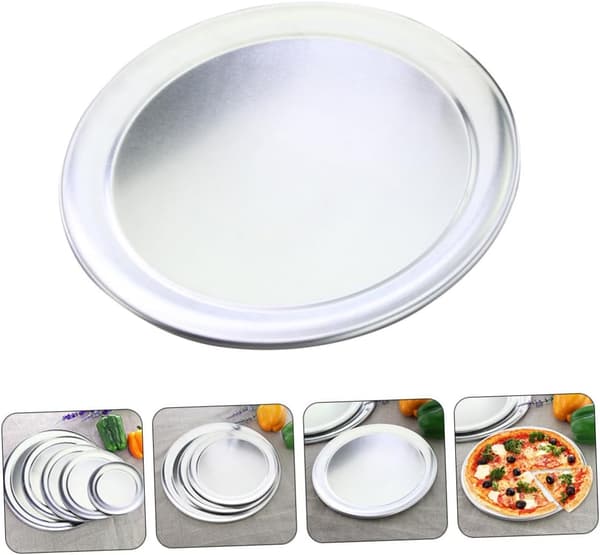 Pizzapanne Rund Multifunksjonell for Husholdningsbruk Aluminium Robust