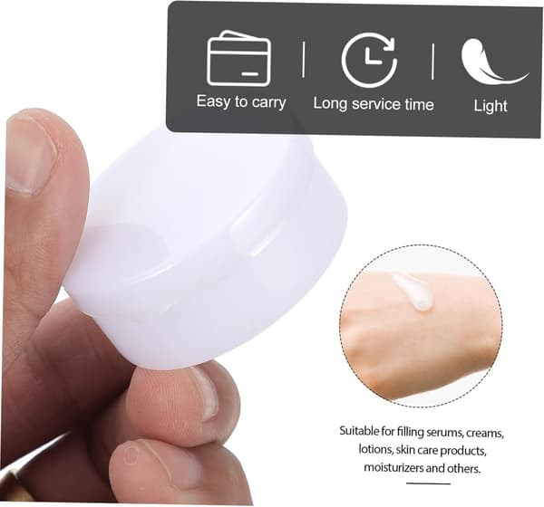 30 st läckagesäkra krämförvaringslådor Små plastprovfodral