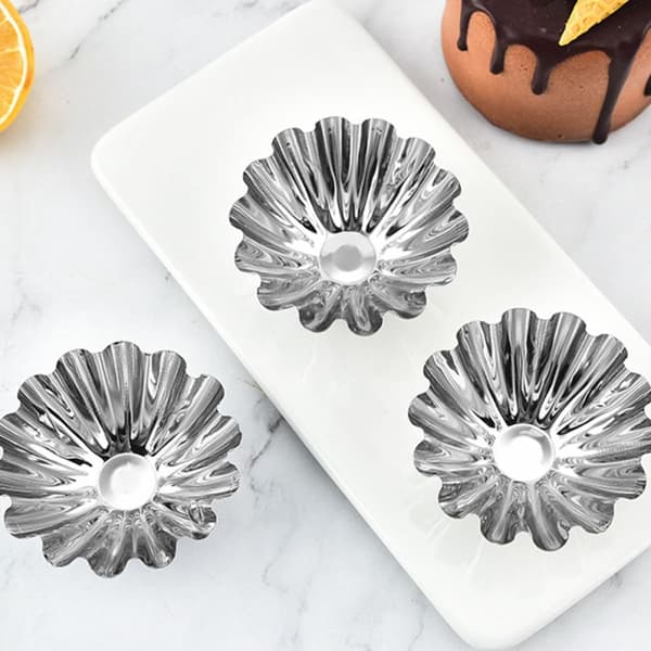 20 st non-stick muffinsformar i rostfritt stål, multifunktionella bakformar för pudding