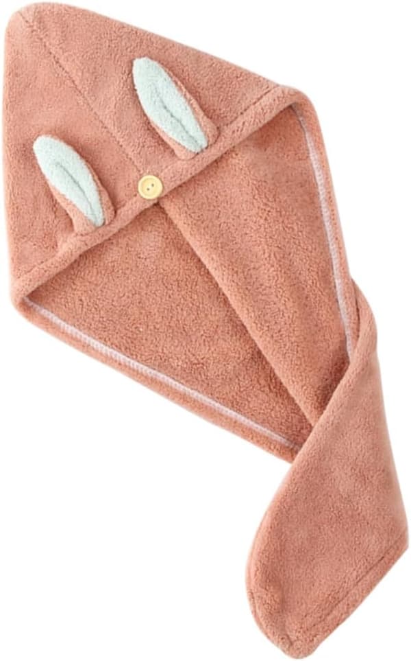 2-pack hårtorkningsmössa, snabbtorkande fleece, snabbtorkande hårhatt för rutin efter dusch