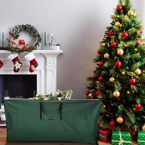 Oppbevaringspose for juletre, kunstig juletre oppbevaringspose, glidelås, beskyttelsespose for juletre
