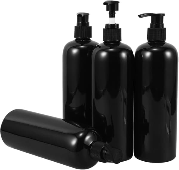 4st 500ml Presspumpflaskor Påfyllningsbara Bärbara PET-underförpackningsflaskor Lätta Resetillbehör