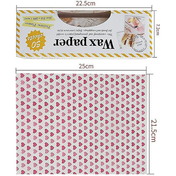 Vaxdukpapper för Mat 2 Stilar 100 St