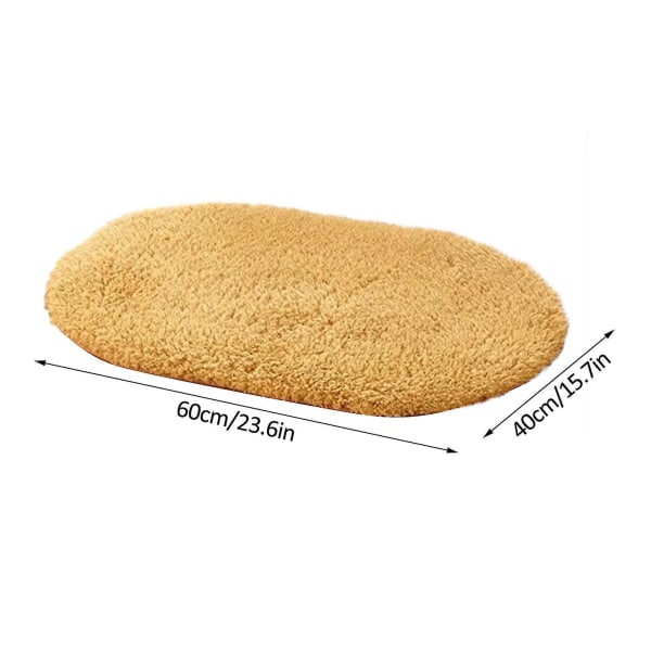 Lammeullteppe Ovale Absorberende Soverom Bad Soverom Sengerand Teppe