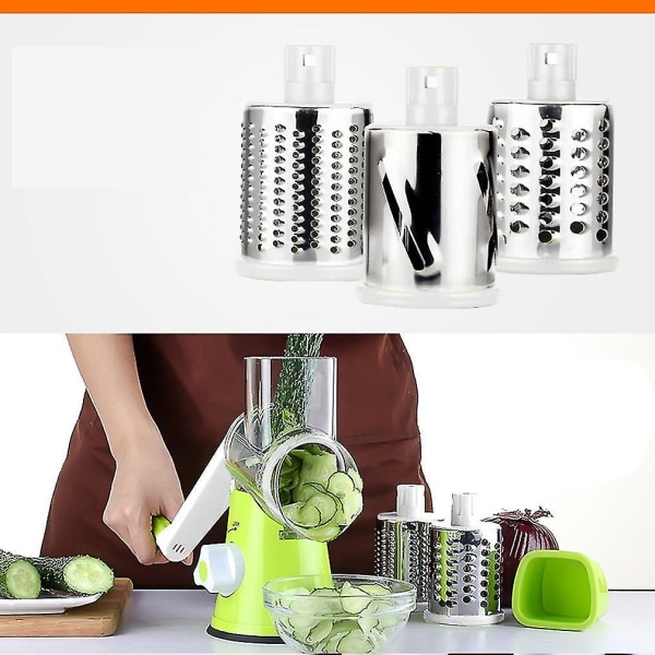 Multifunctional Vegetable Shredder Rotary Grater Slicer