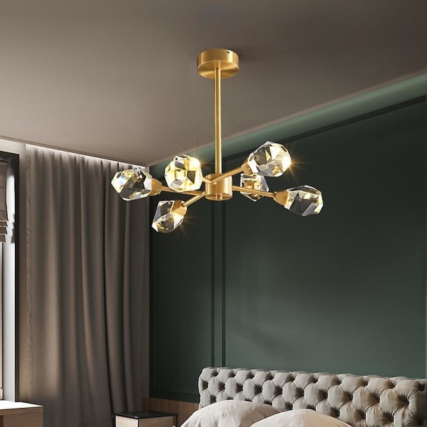 6-armet 75cm Nordisk Loftlampe Lysekrone til Stue