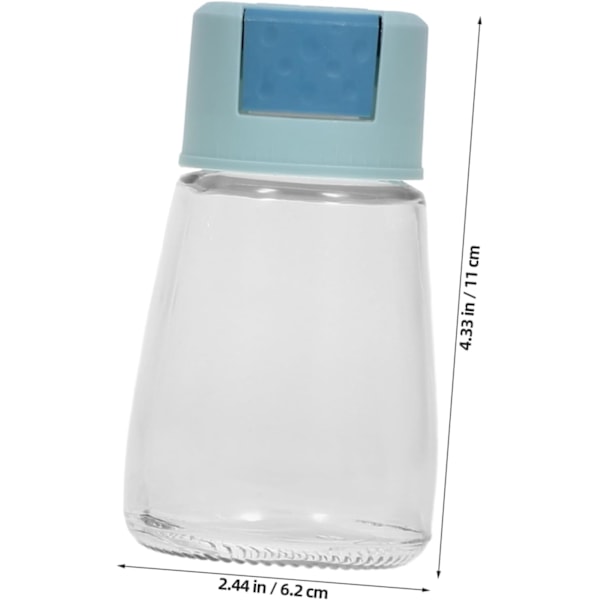 4 Pak Salt Sukker Dispenser Flasker Præcisionsmåling Metal Pres Design