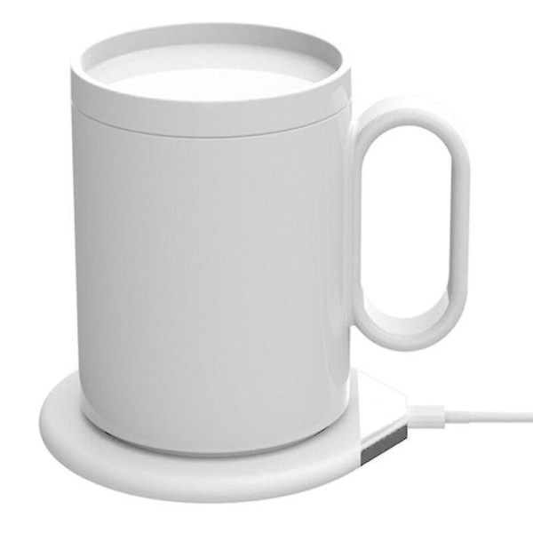 USB Kannevarmer 2 i 1 Trådløs Lader Kaffekoppvarmer