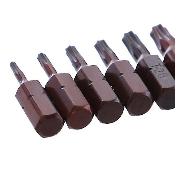 10 kpl 25 mm Torx-ruuvibittiä magneettisia T6-T40