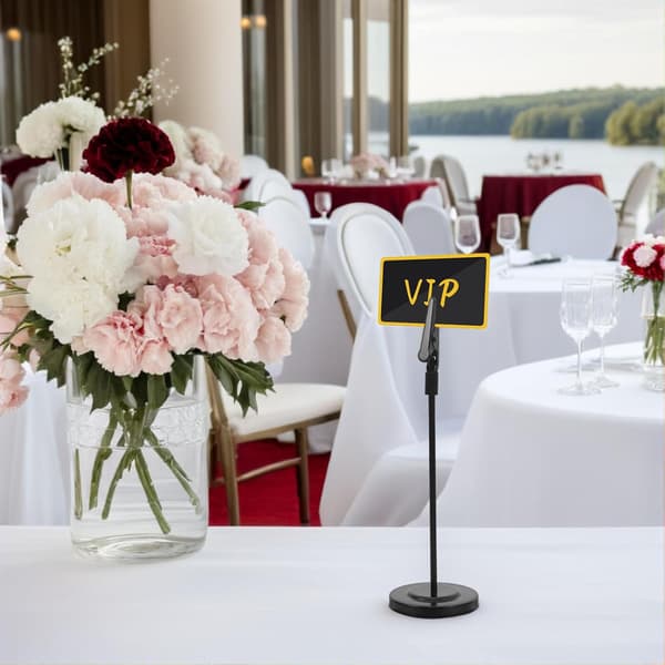 Bordnummerholdere Metallklipsdesign for Hotellbuffeter og Bryllupsarrangementer Kompakte Robuste Stativ