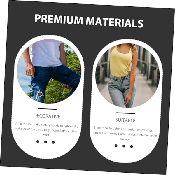 Justerbara Jeans Midjespännen 10st Byxor Midjeklämmor