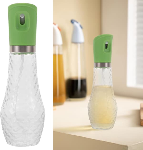 260 ml oliesprøjte oliedispenserflaske glas og PP-materiale enkelt design nem at bruge