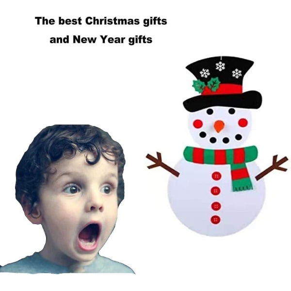 Filt Christmas Snowman Set 3.3ft Large Kids Game Ornament Kits