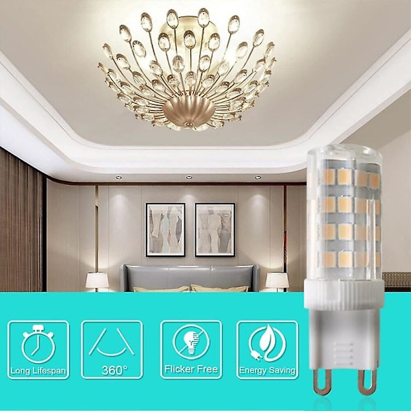 6-pack LED-lampa G9 Bi-pin 4W 52 LED SMD2835 Spotlight