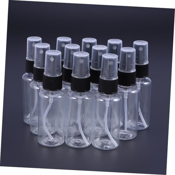 Fina dimsprayflaskor slumpmässig färg bärbara 12 st 30 ml påfyllningsbara resesprayflaskor