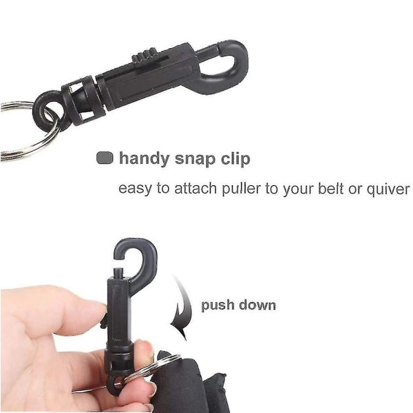 Archery Arrow Target Remover Silikon Arrow Puller Black Gripper Protective Arrow Puller