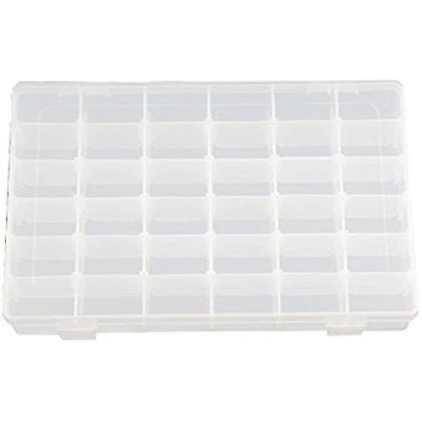 36 Grid Transparent Plastic Box Aftagelig opbevaringsorganisator