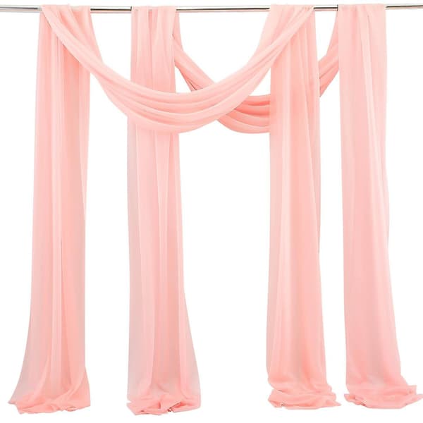 2-panel bryllupsbue snøstoffgardin for bryllup