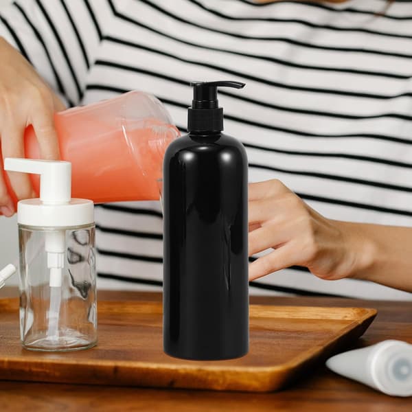 4st 500ml Presspumpflaskor Påfyllningsbara Bärbara PET-underförpackningsflaskor Lätta Resetillbehör