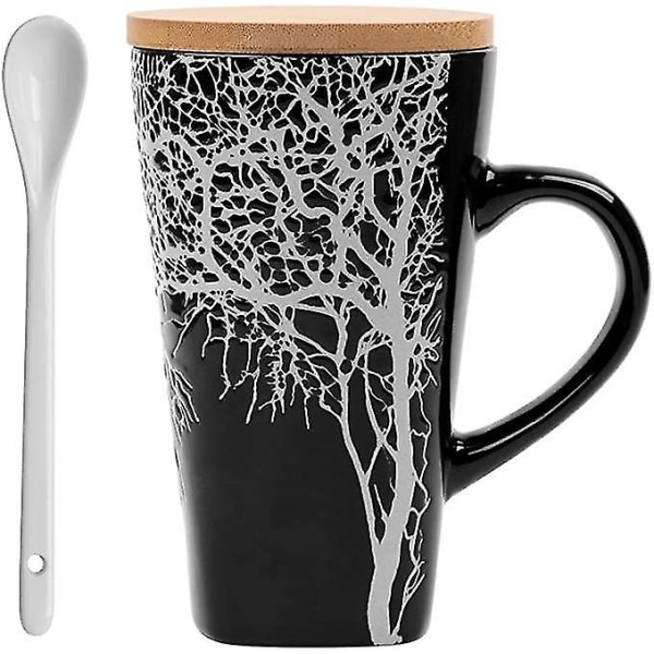 Kreativ Keramisk Kaffekopp Handmålad Präglad Kopp
