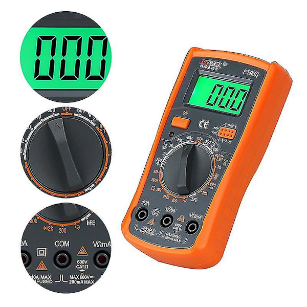 LCD Digital Multimeter Voltmeter Ammeter Ohmmeter