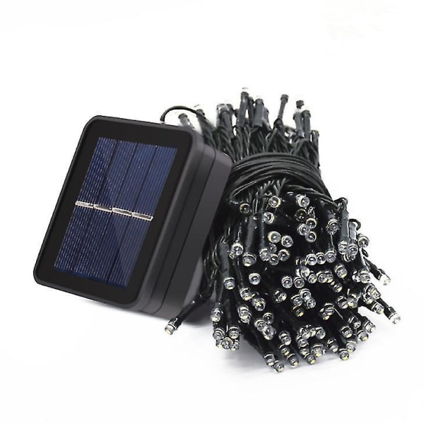 200 LED-julkulor med solceller för utomhusbruk