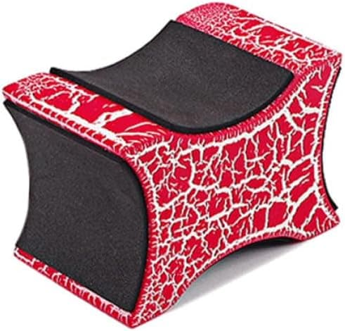 Röd gitarrhalsstödskudde med sprickdesign, syntetiskt material akustisk gitarrstödverktyg