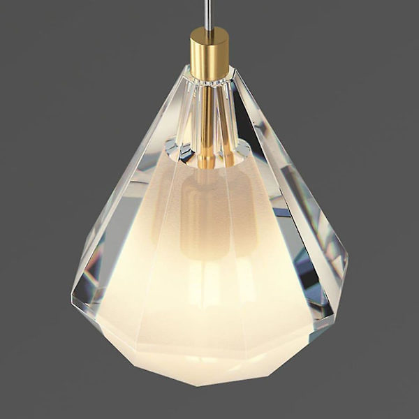 10cm Hengelampe med Lantern Design i Kobber og Messing, Moderne