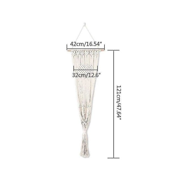 Handvävd väggbonad i macramé - kattgunga och hängmatta